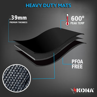 KONA Smoker Mats - Non-Stick Mats (Set of 3)